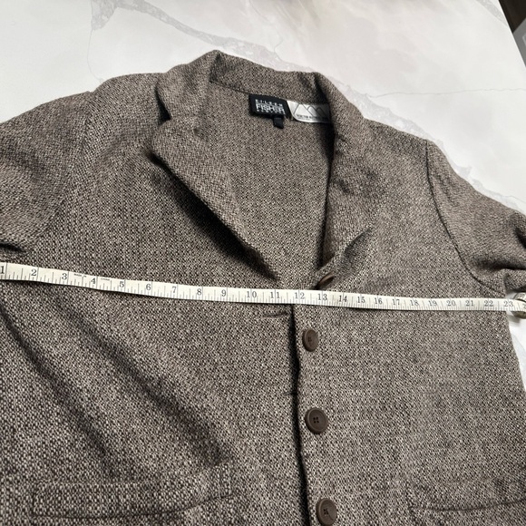 Eileen Fisher New York 100% wool tweed blazer size medium - Picture 7 of 11
